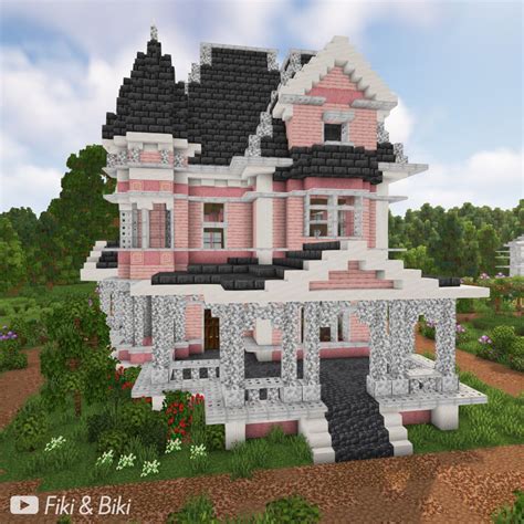 Valentine Manor Minecraft Victorian Mansion In 2024 Minecraft House