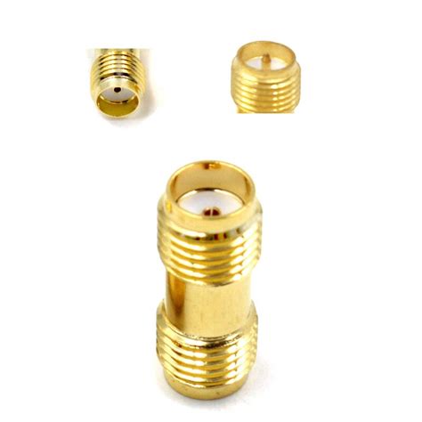 10pcslot Gold Plated Sma Jack Female To Rp Sma Female Plug Adapter