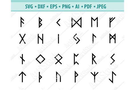 Nordic runes Svg, Viking runes svg, Runes Svg, Dxf, Png, Eps