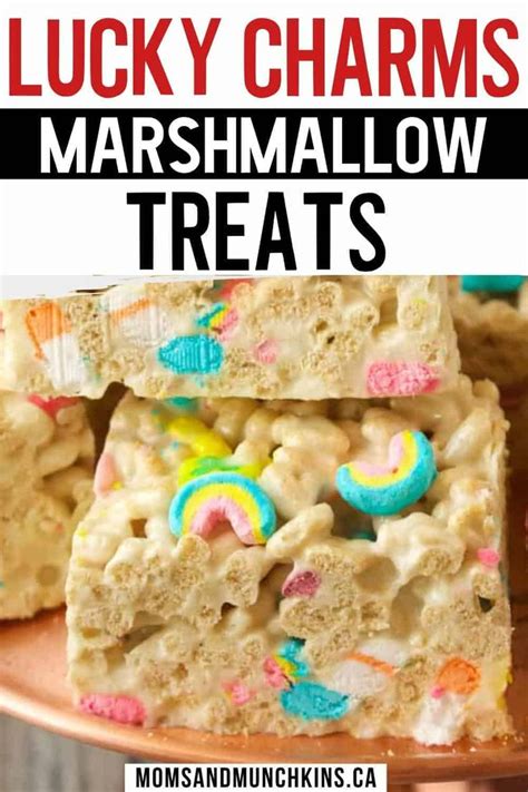 Lucky Charms Marshmallow Treats Moms Munchkins Recipe Lucky