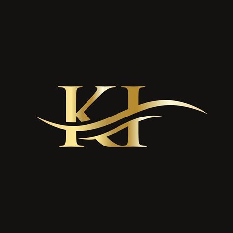 Creative Ki Letter With Luxury Concept Modern Ki Logo Design For