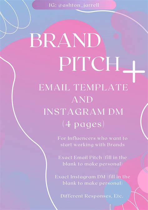 Influencer Pitch Template