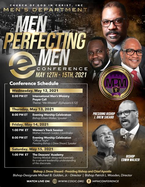 Men Perfecting Men E-Conference - Church Of God In Christ