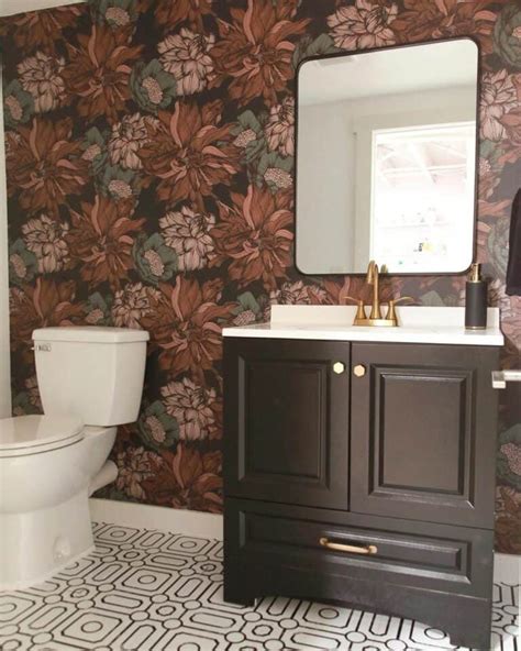 Bold Modern Floral Bathroom Wallpaper Ideas Soul Lane