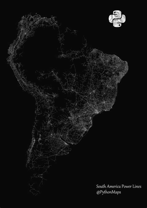 Python Maps On Twitter RT PythonMaps Mapping The Power Cables Of