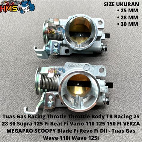 Jual TUAS GAS RACING THROTLE THROTTLE BODY TB RACING DOWNDRAFT WAVE