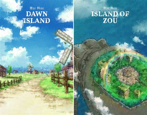 Locations Islands Art Poster One Piece Anime Etsy