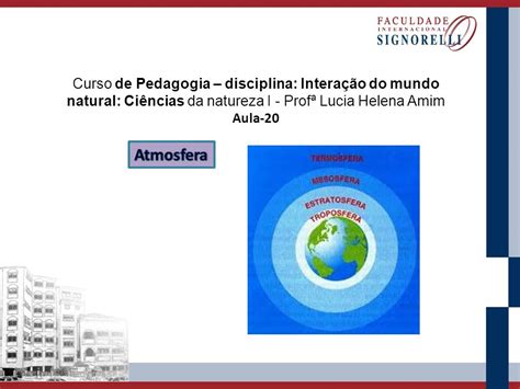 Curso De Pedagogia Disciplina Intera O Do Mundo Natural Ci Ncias