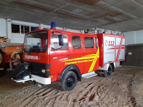 Zoll Auktion Feuerwehrfahrzeug Lf Iveco Magirius Mit Aufbau Id