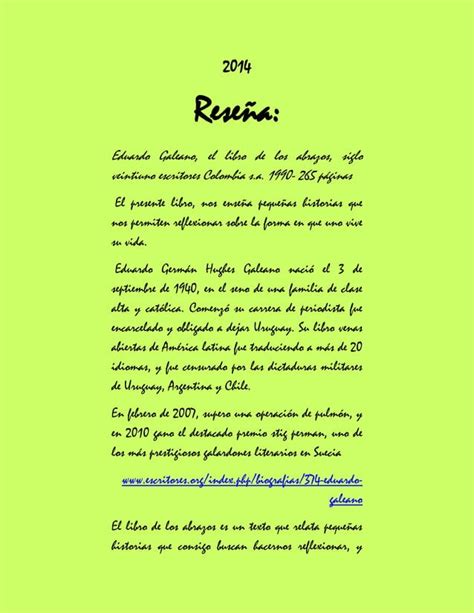 Rese A El Libro De Los Abrazos Eduardo Galeano Pdf