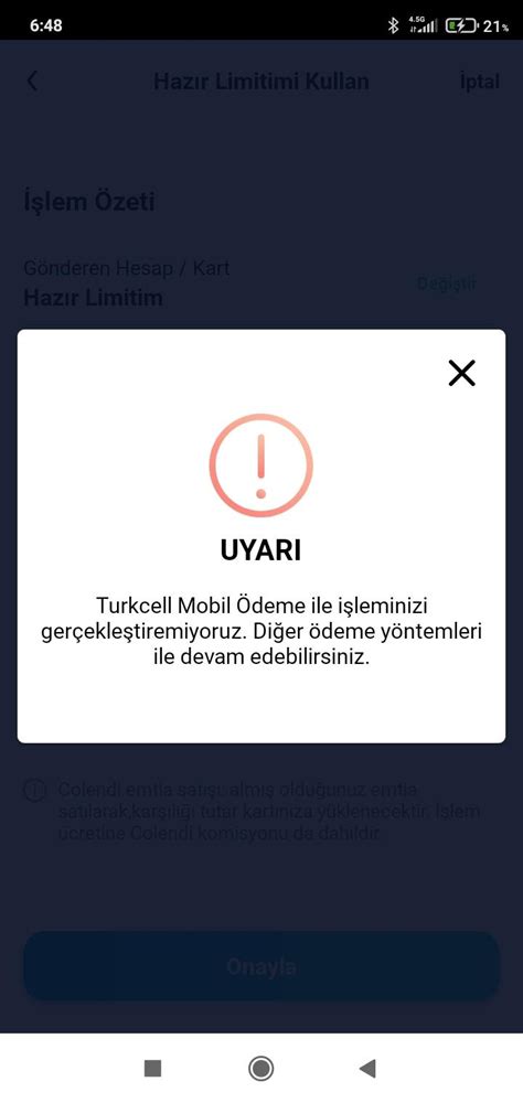 Paycell Hazır Limiti Karta Aktaramıyorum Şikayetvar