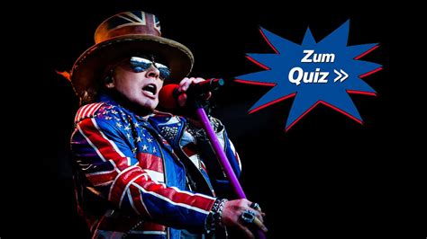 Axl Rose Quiz Wie Gut Kennst Du Den Guns N Roses S Nger