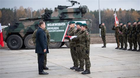 MON spotkał się z żołnierzami nowej Brygady Zmotoryzowanej w