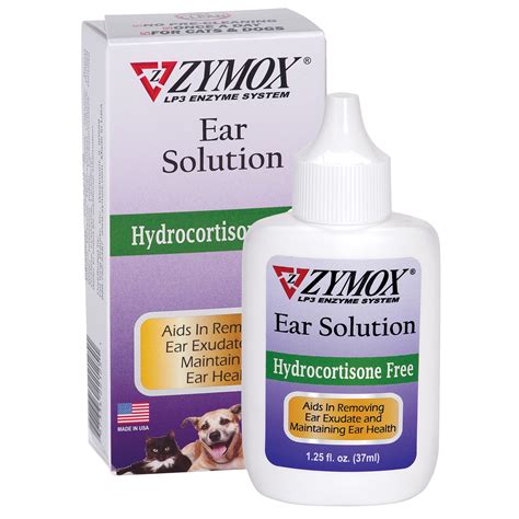 Zymox Ear Solution Without Hydrocortisone 125 Fl Oz Petco