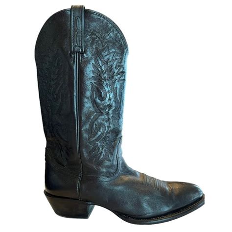 Nocona Shoes Nocona Mens Sz 9d Imperial Cowboy Western Boot Black