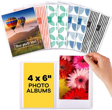 Photo Album 4x6 281 Pocket Horizontal Pictures Cute Small