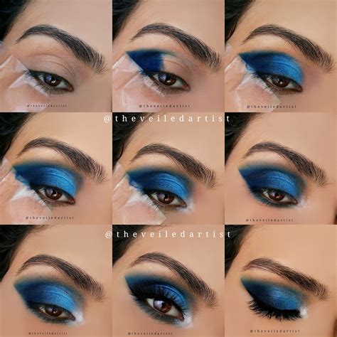 Fun Editorial Style Blue Ombre Eyes Eyeshadow Tutorial(Beginner ...