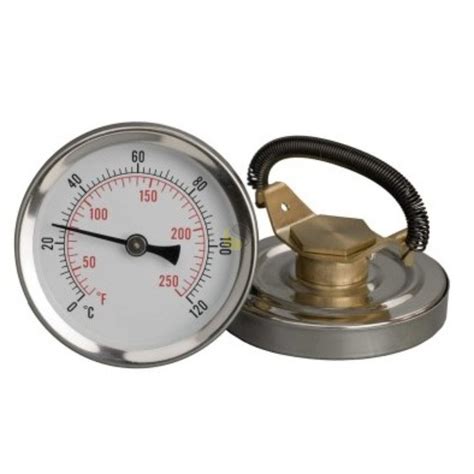 Surface Dial Thermometer Bimetal 63mm For Temperature Measurement