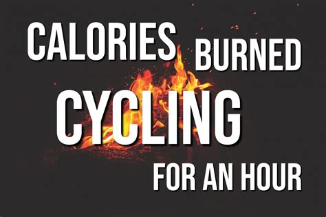 Calories Burned Cycling For An Hour (Read This Now!)