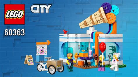 LEGO City Ice Cream Shop 60363 296 Pcs Step By Step Building