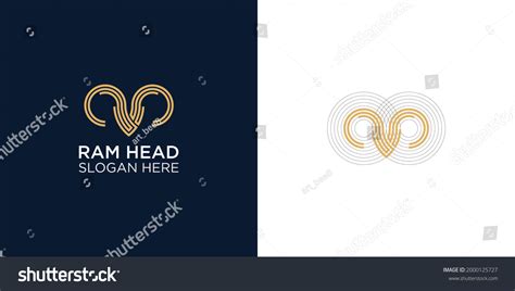 Ram Head Abstract Logo Design Template Stock Vector (Royalty Free) 2000125727 | Shutterstock