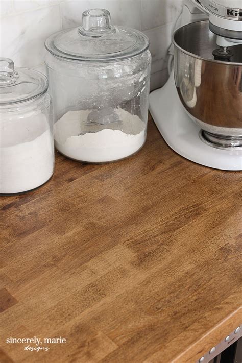 How To Refinish Butcher Block Countertops Sincerely Marie Designs