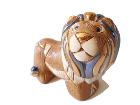 De Rosa Rinconada Lion Figurine Vintage Hand Crafted Etsy