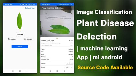 Image Classification Plant Disease Detection Android App Machine