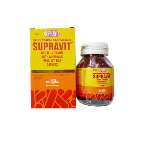 Supravit 60 Tablet Manfaat Kandungan Dosis Dan Efek Samping