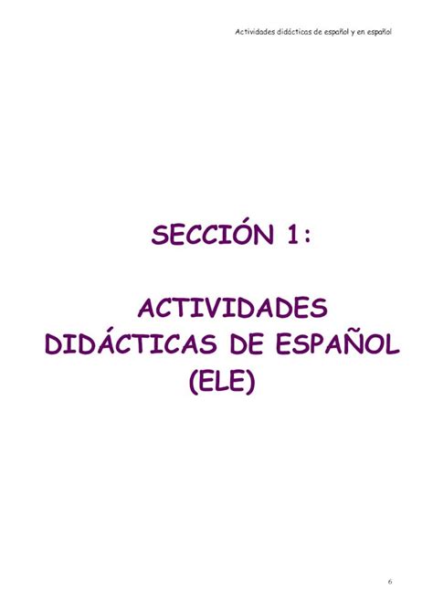 Pdf Secci N Actividades Did Cticas De Espa Ol Pdf