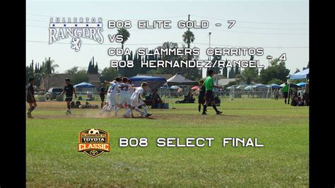 Fullerton Rangers B Elite Gold Vs Cda Slammers Cerritos B Hernandez