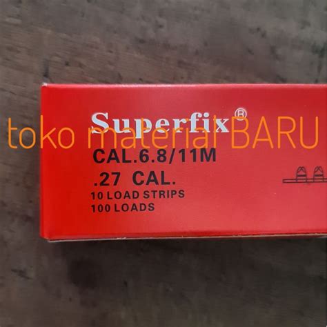 Jual Superfix Red Strip Catridge Ramset Hilti Isi Pcs Shopee Indonesia