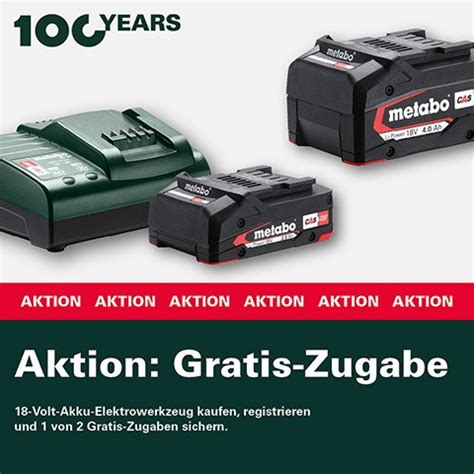 Metabo Aktion Gratis Zugabe Electronic4you