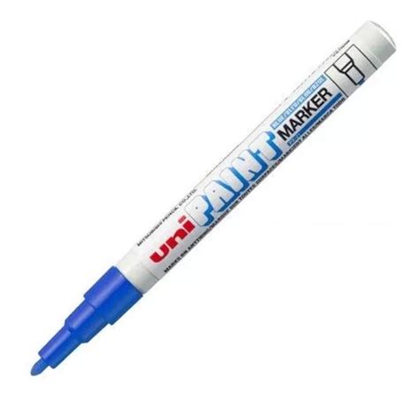 Caneta Permanente Uni Paint Px 20 Azul Industrial Uniball