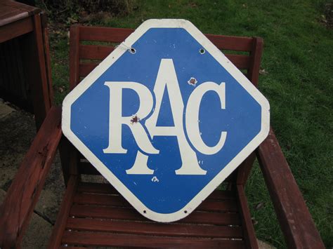 Rac Double Sided 1950s Enamel Sign Auto History Signs Ltd