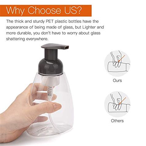 Foaming Soap Dispensers Pump Bottle 3 Pack Ulg 10oz 300ml Empty