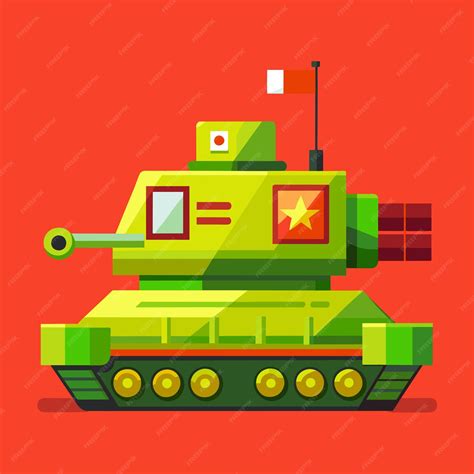 Premium Vector Military Armored Vehicle War Tank Vector Illustration