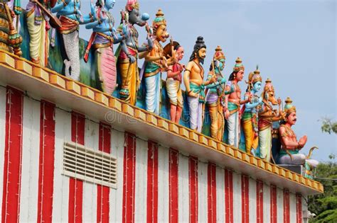 Hindu Temple Sri Srinivasa Perumal Temple Singapore Stock Photo