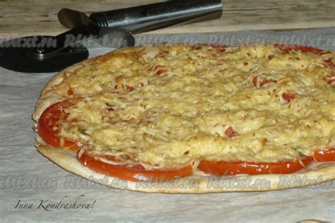 Пицца с сыром и помидорами: 10 фото в рецепте