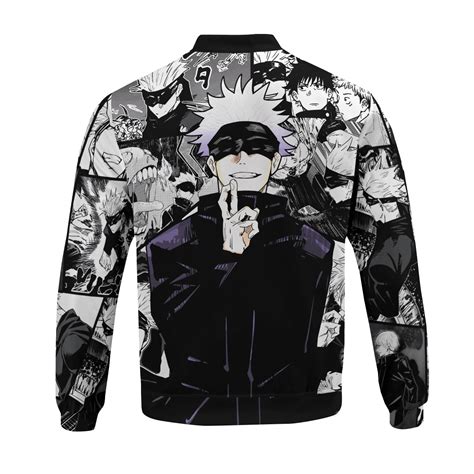 Anime Jujutsu Kaisen Gojo Bomber Jacket Anime Jackets