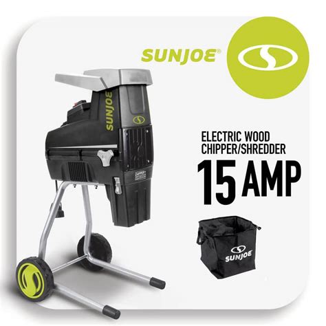 Sun Joe 15 1 7 In Cutting Diameter Electric Silent Wood Chipper