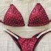 Competition Bikini Dark Red NPC IFBB OCB Competition Bikinis Etsy
