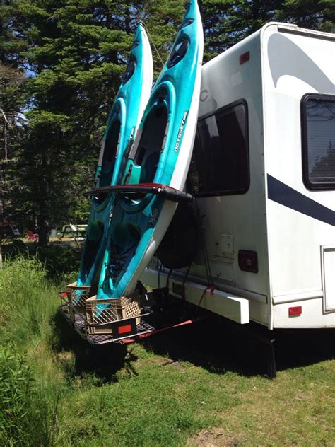 Rack For My Rv Rv Hacks Happy Campers Kayaking Kayak Camping