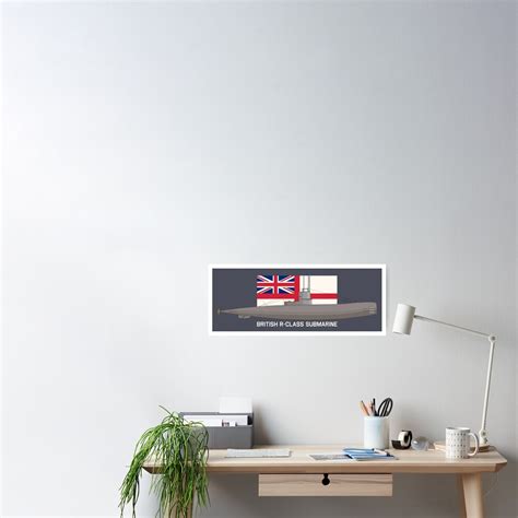 British R Class Submarine Submarine Ww1 Attack Submarines Uk Navy Flag