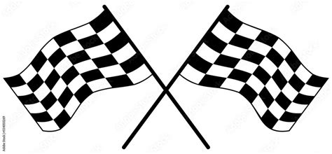 Racing Flags Vector Clipart Stock Vector | Adobe Stock