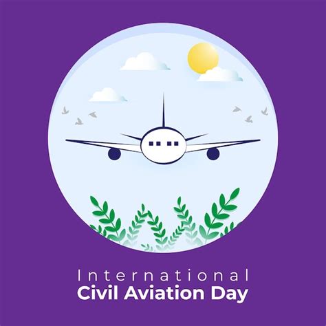 Ilustraci N De Vector Del D A Internacional De La Aviaci N Civil