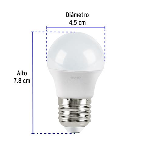 Ficha Tecnica L Mpara Led Tipo Bulbo G W Luz C Lida Caja Volteck