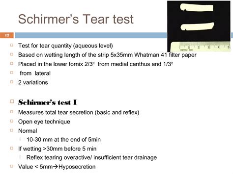 Techniques Of Tear Film Evaluation By Raju Kaiti Ppt