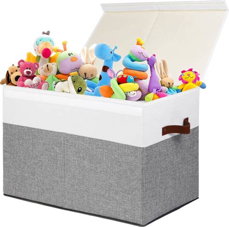 Amazon Large Toy Storage Box With Lid Sturdy Toys Storage Chest