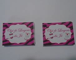 Tag Chá de Lingerie Arquivo Digital Elo Produtos Especiais